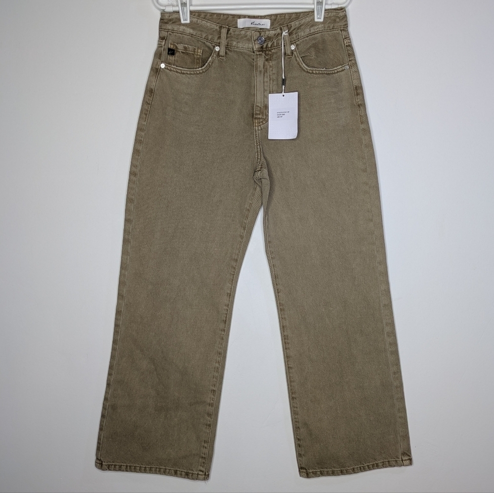 NWT Kan Can Sand Tan Denim Jeans 4